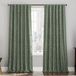 Sun Zero Brookhaven 2-pack geborduurde bloemen geplooide look 100% verduisterende achterkant tab gordijn paneel paar, 50 "x 96", mos