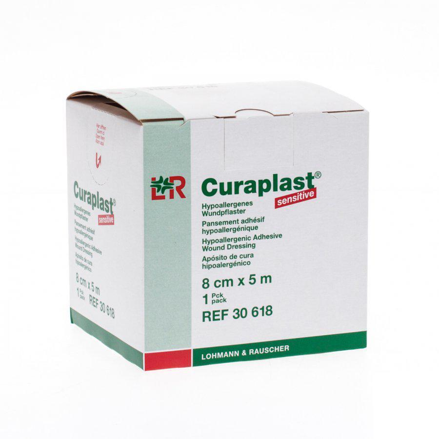 Curaplast Sensitive 8 cmx 5 m 1 stuks