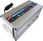 Converter, HTC Converter 12/24V Automatisch 220/240V 200W Aluminium Zilver 1x USB