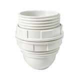 Tibelec 822610 Geïsoleerd inzetstuk met schroefdraad + ring E27 wit