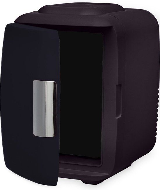 Auronic Mini Koelkast Skincare Fridge Make-up & Beauty Koelen en Verwarmen 100/240V & 12V Auto Stekker Draagbaar 4 Liter Zwart