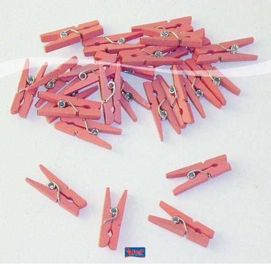 Folat Roze knijpers - 20 stuks