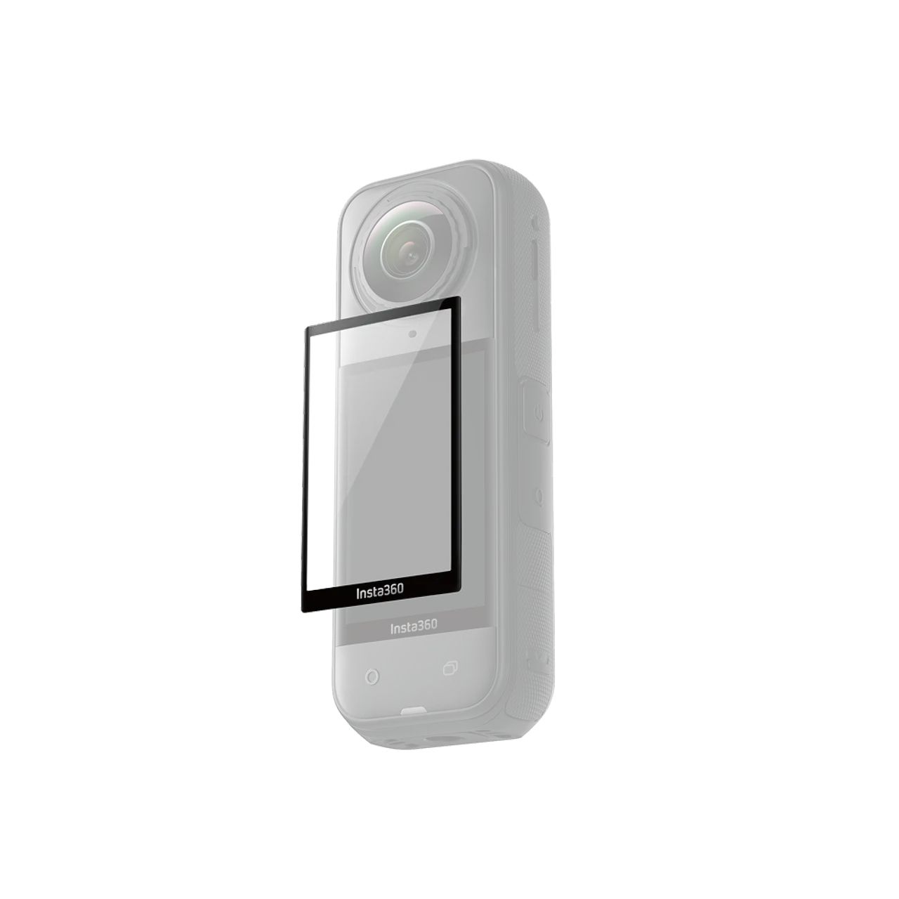 Insta360 X5 Screen Protector - Tempered Glass - Black/Transparent