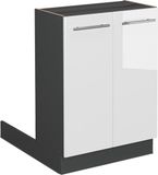 Vicco Fame-Line Keukeneiland – 60 cm zonder werkblad Wit Hoogglans