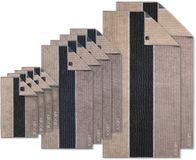 JOOP! Handdoek Signature Lines Katoen Grijs 50x100 cm Set van 10