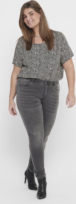 ONLY CARMAKOMA CARAUGUSTA HW Skinny Jeans - Dark Grey Denim - Women's Size 42