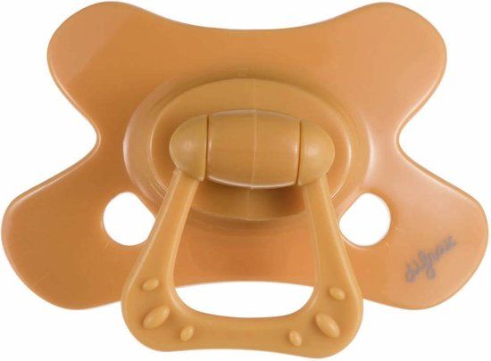 Difrax Fopspeen Natural & Pure 6+ Maanden Honey - Oranje - 1 stuk(s)