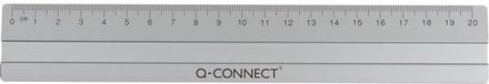 Q-CONNECT meetlat | aluminium | 20 cm | in ophangetui
