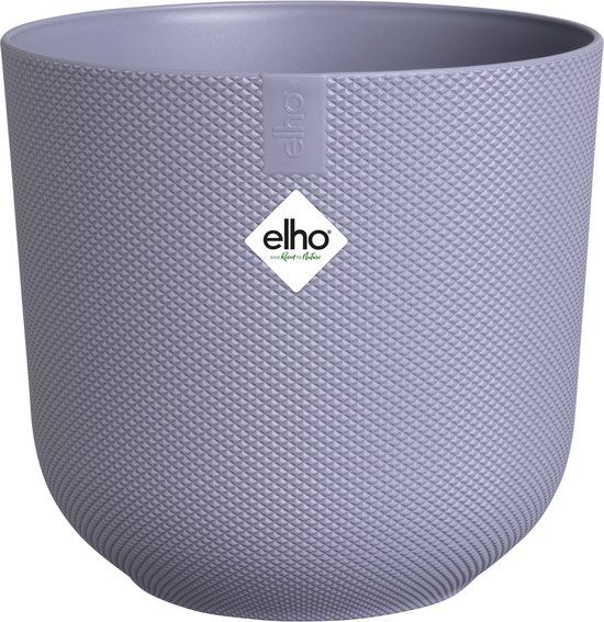 Elho Jazz Rond 14cm Bloempot - Lavendel Lila - Ø 14.2 x H 13.1 cm - Gerecycled Plastic