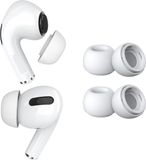MMOBIEL 2 Paar Vervangende Oordopjes Tips Geschikt voor AirPods Pro Gen 1 & 2 - Antislip Siliconen Oordopjes met Ruisonderdrukkingsgat, Draagbare Opbergdoos en Passen in Oplaadcase - S - Wit