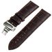 Strap-it luxe leren band - donkerbruin - Geschikt voor Xiaomi Mi Watch