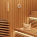 vidaXL Sauna Accessoire Set 4 stuks Bruin Massief Den Hout en Hennep