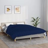 vidaXL Verzwaringsdeken 220x230 cm 15 kg Badstof Blauw