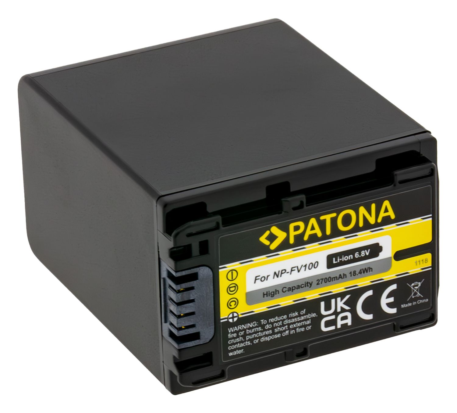 PATONA Battery f. Sony HDR-CX110 HDR-CX170 NP-FV30 NP-FV50 NP-FV100