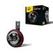 HELLA 3AL 922 000-961 Claxon - S90 - 12V - 113dB(A) - Frequentiebereik: 415Hz - Hoge toon - Behuizingskleur: Rood / Zwart - Platte stekkeraansluiting
