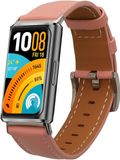 kwmobile lederen horlogebandje geschikt voor Huawei Band 11 / Band 11 Pro polsband - Echt leren smartwatch bandje - Activity tracker horloge band in oudroze