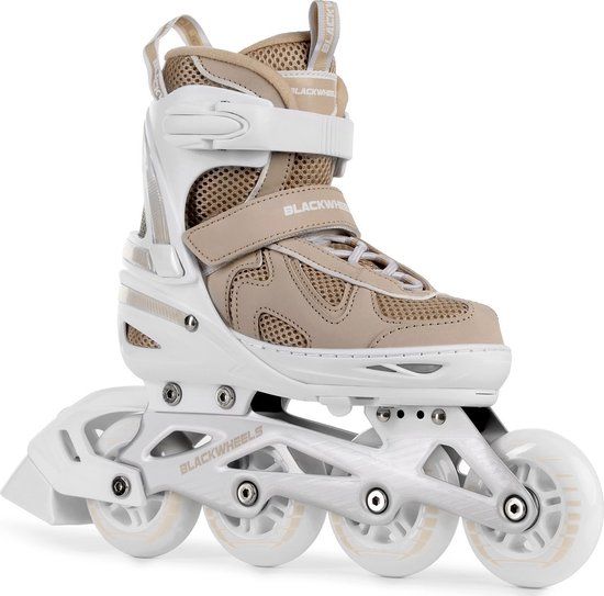 BLACKWHEELS Flex PRO - Inline Skates - Beige / Wit - Maat 38-41 (L) - Unisex