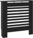 vidaXL Cache-radiateur 78 cm MDF Noir