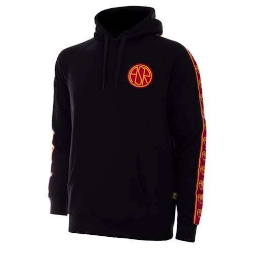 AS Roma Black Taper Hooded Sweater - L