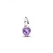 Pandora ME Grünes Chakra-Herz Mini-Charm-Anhänger aus Sterling Silber mit künstlichem Kristall, Kompatibel mit Pandora ME und Moments Armbändern, 793042C04