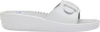 Scholl NEW MASSAGE PVC Femme Blanc FAUSSE Mules - Blanc - Taille 36