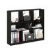 Furinno Daly Boekenkast met 8 kubussen, horizontaal, 3 etages, boekenkast, opbergorganizer, 47 breedte, espresso, 27,79 (D) x 119,99 (B) x 100 (H) cm.