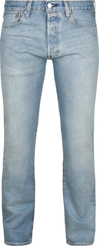 Levi's 501 Broek Regular Lichtblauw - Maat W 32 - L 30 - Heren - Jeans