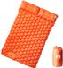vidaXL Kampeermatras met kussens zelfopblazend 2-persoons oranje