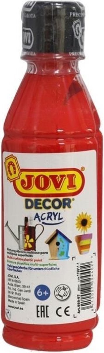 Jovi Acrylverf Decor 250 Ml Junior Acryl Rood