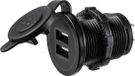 Tru Components TRU COMPONENTS TC-9070412 USB-oplaadstekker met 2 USB A-aansluitingen Bus, inbouw 1 stuk(s)
