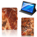 B2Ctelecom Lenovo Tab E10 Leuk Tablet hoesje Marmer Bruin