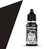 Vallejo Hobbyverf Acrylverf - 70950 Model Color Black - Acryl Verf flesje - 18 ml
