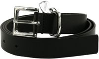 HUGO Leren Riem Tailleband Amelia H Leather Belt W90 Black Zwart