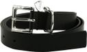 HUGO Leren Riem Tailleband Amelia H Leather Belt W90 Black Zwart
