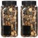 Mica Decorations pierres décoratives - 2x - 650ml - brun foncé mix