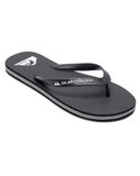 QUIKSILVER Teenslippers 'Molokai' zwart / wit