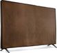 Unyqoos® TV-beschermhoes voor 55-inch televisies – dunne, scheurbestendige textielhoes, beschermt tegen stof en vuil, lichtgewicht, donkerbruin, met opening aan de achterkant