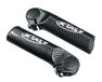 XtasY Unisex – volwassenen Bar Ends Ergo, carbon look, 120 mm 22,2, maat S