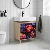 Maison Exclusive Armoire de salle de bain KIEL Sonoma, dimensions 60 x 40 x 60 cm, en panneaux de particules