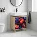 Maison Exclusive Armoire de salle de bain KIEL Sonoma, dimensions 60 x 40 x 60 cm, en panneaux de particules