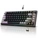 KOORUI Mechanisch toetsenbord, gamingtoetsenbord, draadloos/bekabeld/bluetooth 26 RGB oplaadbare 4000 mAh batterij, 82 toetsen, Duitse QWERTZ-lay-out voor Windows MacOS Linux-rode schakelaar