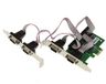 KALEA-INFORMATIQUE PCI Express PCIe RS232 serie 4-poorts controllerkaart met ASIX AX99100 chipset met lage en hoge profielhoeken