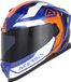 Acerbis X-Way, casque intégral, couleur: Bleu/Orange/Blanc, taille: XS
