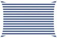 vidaXL Zonneschaduwzeil PU gecoat Oxford Blauw en wit Rond Stokparasol