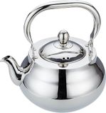 SANQIAHOME Roestvrijstalen theepot met afneembare infuser 2000 ml spiegel verdikt gepolijst fornuis theepot voor kruiden en infusie