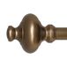 Cardiff 30-50 cm verstelbare zijgordijnroede set paar, 1 inch diameter in donker brons