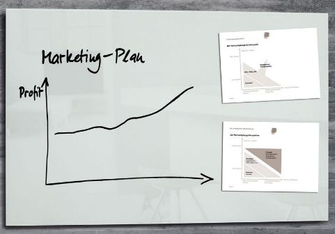 Sigel GL141 - Magnetisch bord - wit - 65 x 100 cm