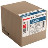 Fischer 573088 Spaanplaatschroef 16 mm TX 1000 stuk(s)