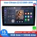 Awesafe Autoradio 6GB+128GB met Carplay en Android auto - Geschikt Voor Citroen C2 C3 2001 t/m 2010 - Radio scherm met Navigatie GPS - 8 Kern V1PRO Versie - Draadloos Apple Carplay & Android