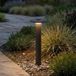 Lucande Haloa borne lumineuse LED pour chemins, 50cm de hauteur, IP54, noir, aluminium